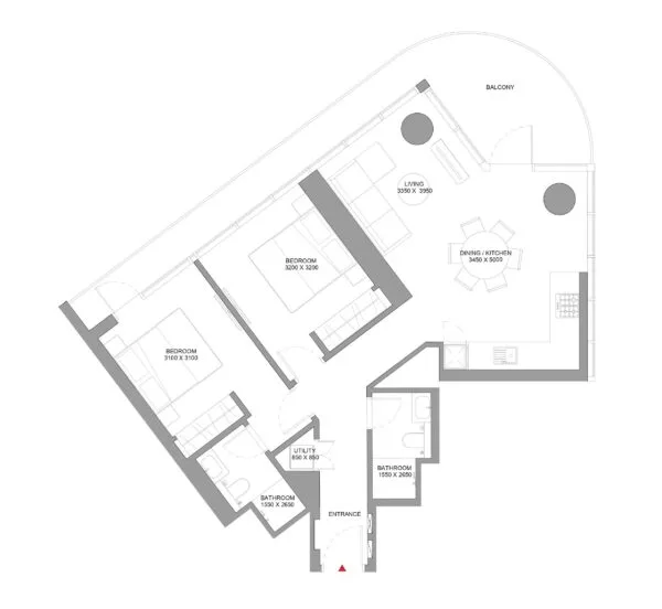 Featured Image of Sobha Solis 2 BHK Floor Plan